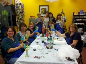 Wine Glasses Paint Party at Chevere Uxbridge